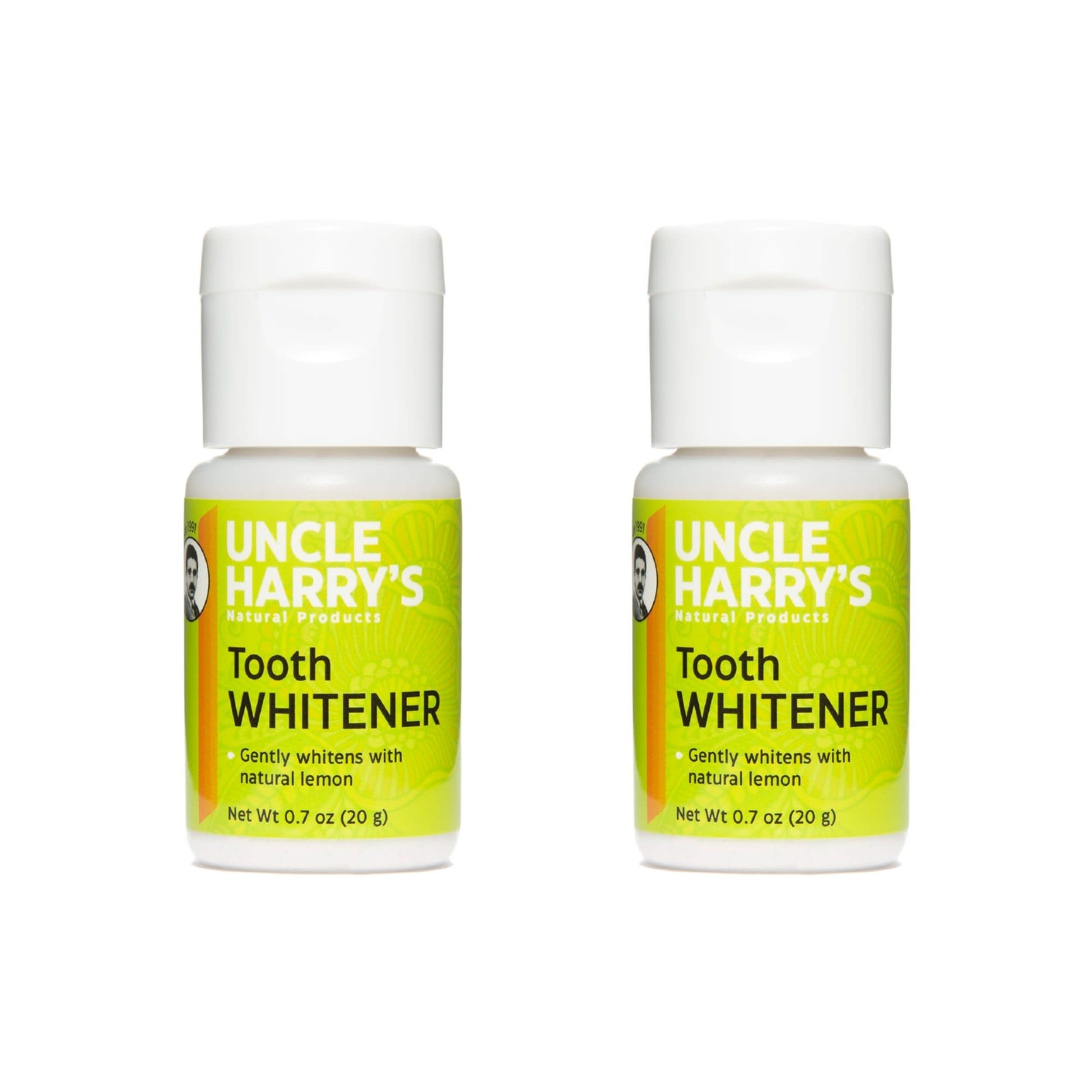 Uncle Harry's Natural Tooth Whitener Powder (Set of 2)
