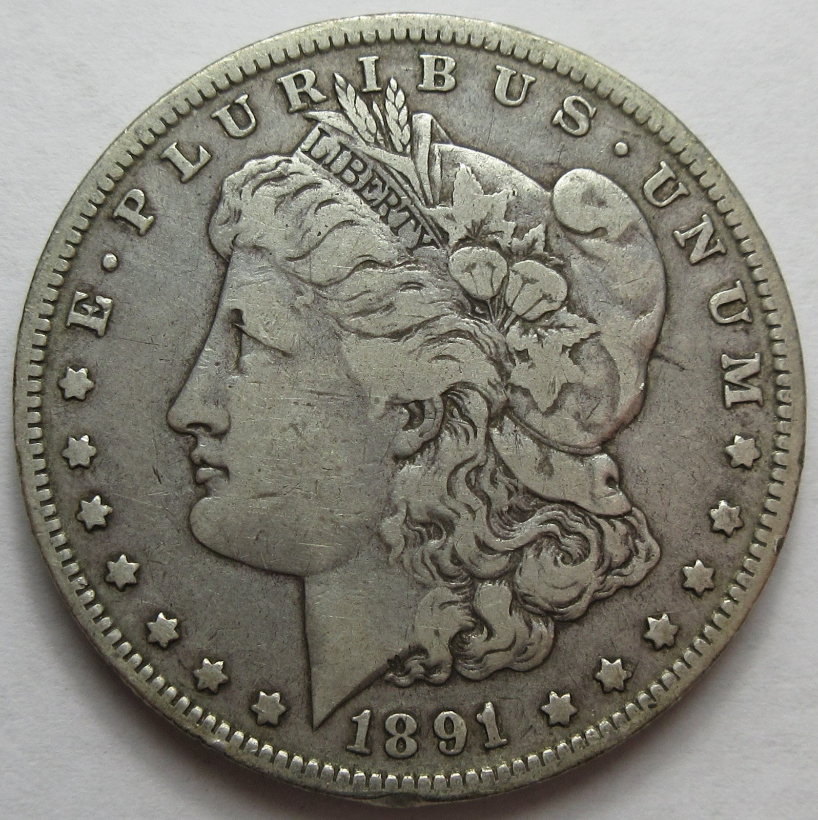 1891-O Silver Morgan Dollar -VF- (#428b)