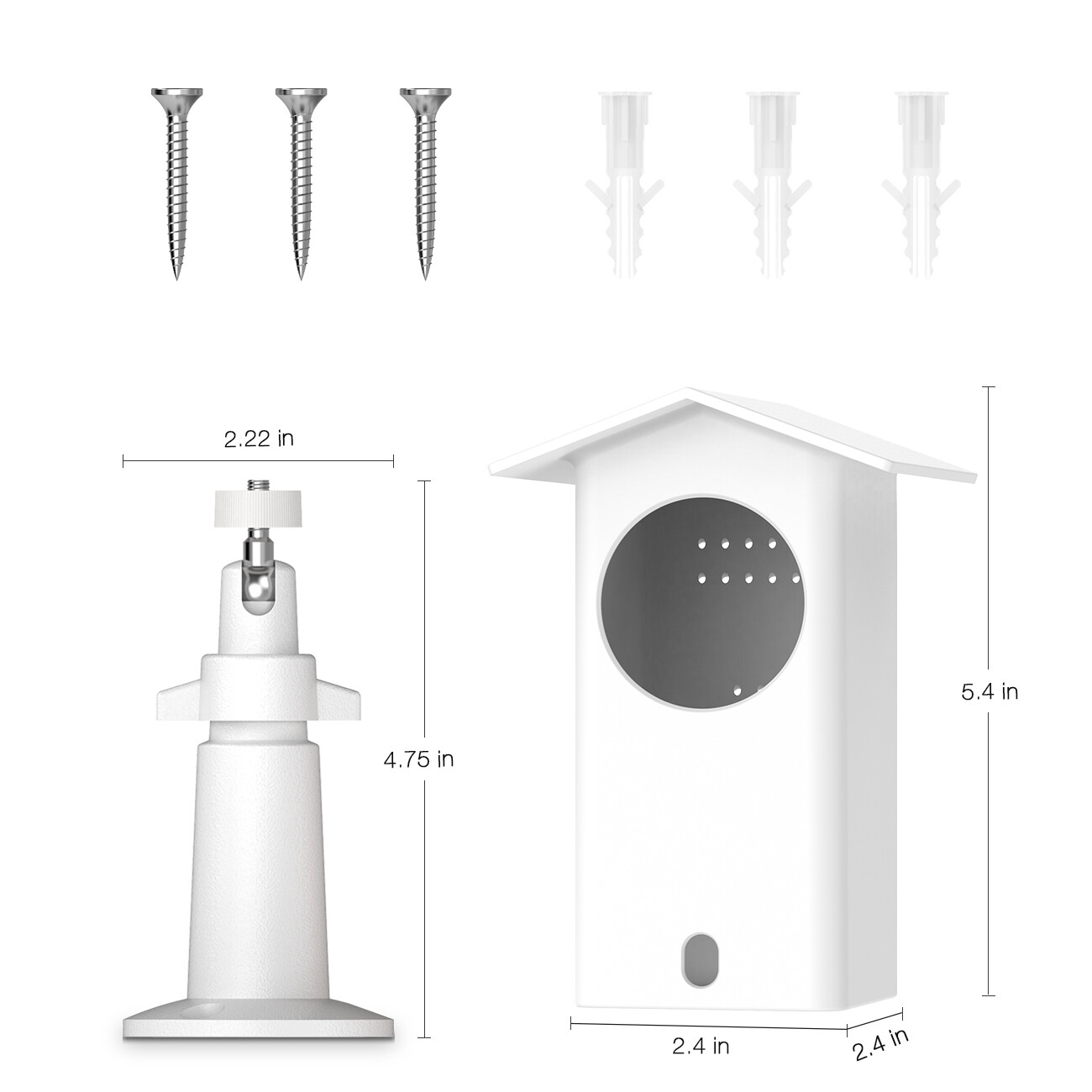 For Wyze cam pan v2 Protective Case & Metal Wall Mount Bracket by HOLACA