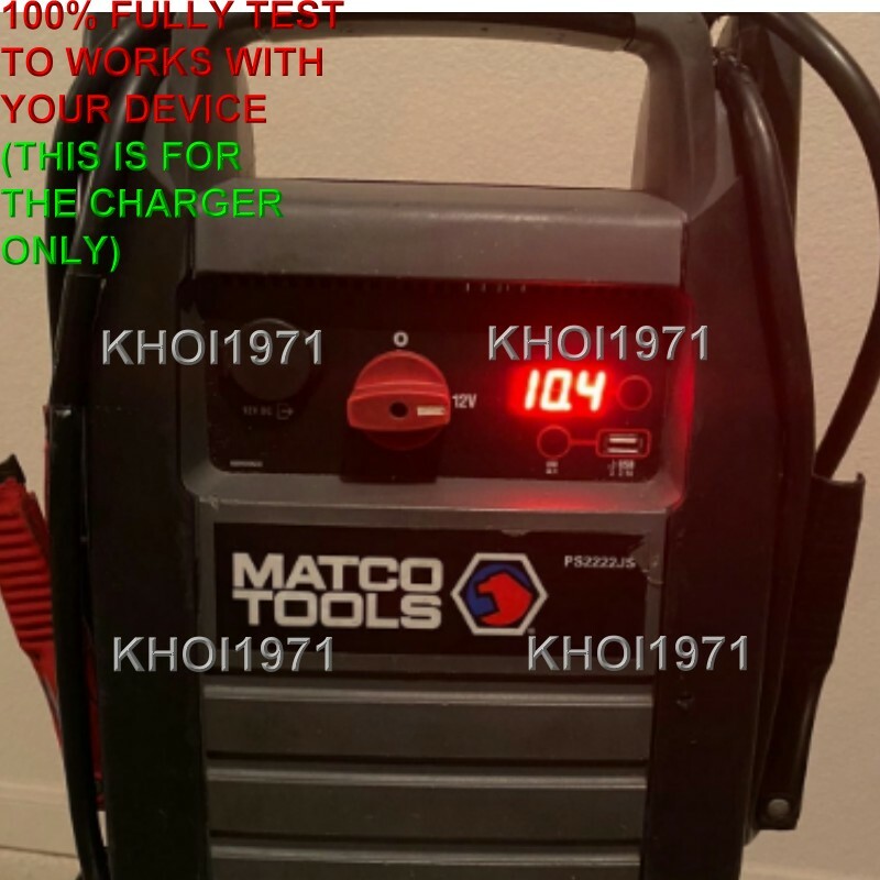 WALL charger AC adapter power for PS2222JS Matco Tools Jump Starter battery car