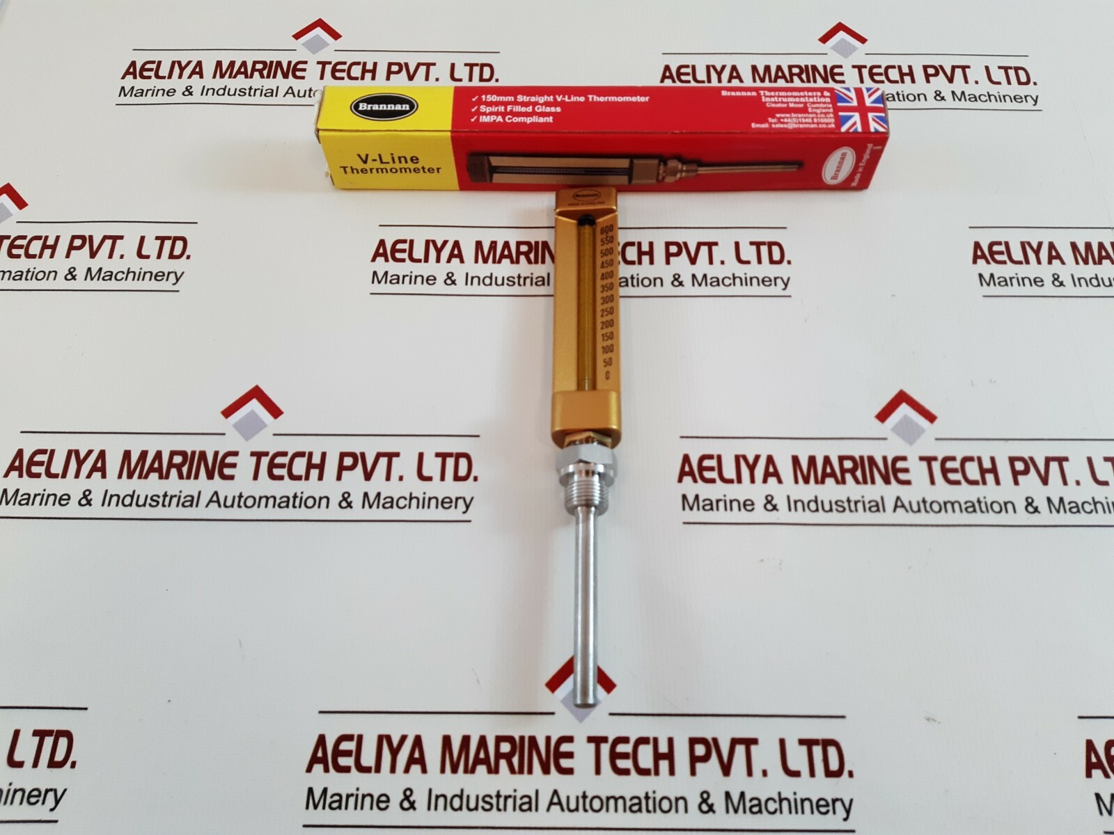 Brannan thermometer 0/600 c