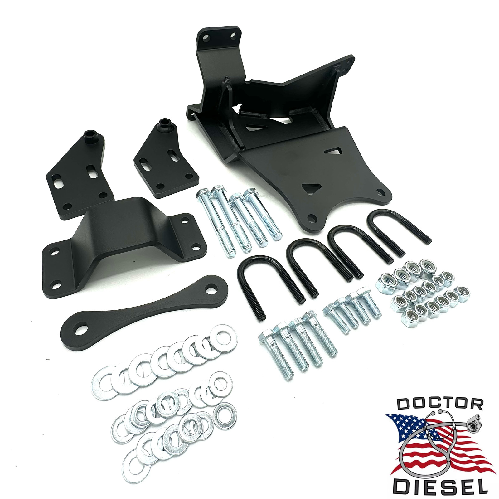 Dual Steering Stabilizer Brackets Only For 05–20 Ford F250 F350 Super Duty 4WD