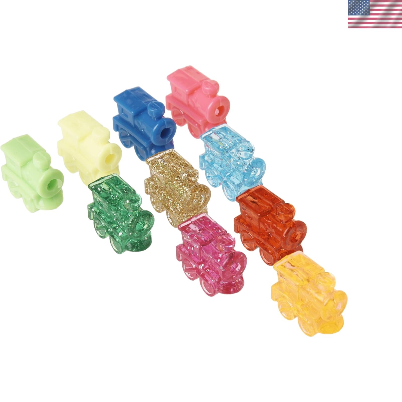 Unique Train-Themed Dominoes for Kids - 10-Piece Colorful Educational Set