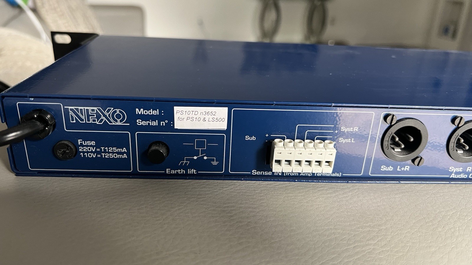 Nexo PS10 TD Controller LSub 500 Loudspeaker Management System Excellent