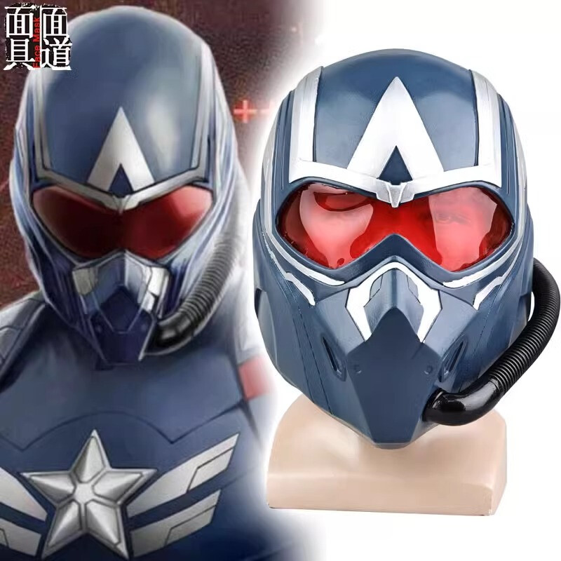 Captain America Falcon Helmet PVC Full Face Mask Party Halloween Cosplay Props