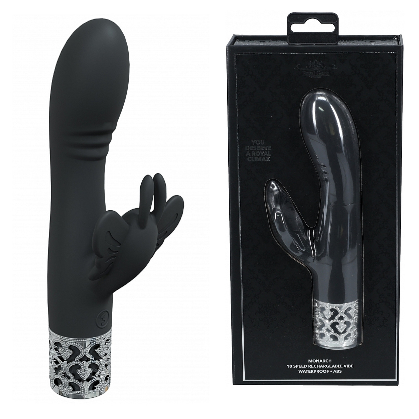 Portable G-Spot Clitoral Vibe Rechargeable Multi-Speed Silicone Rabbit Vibrator