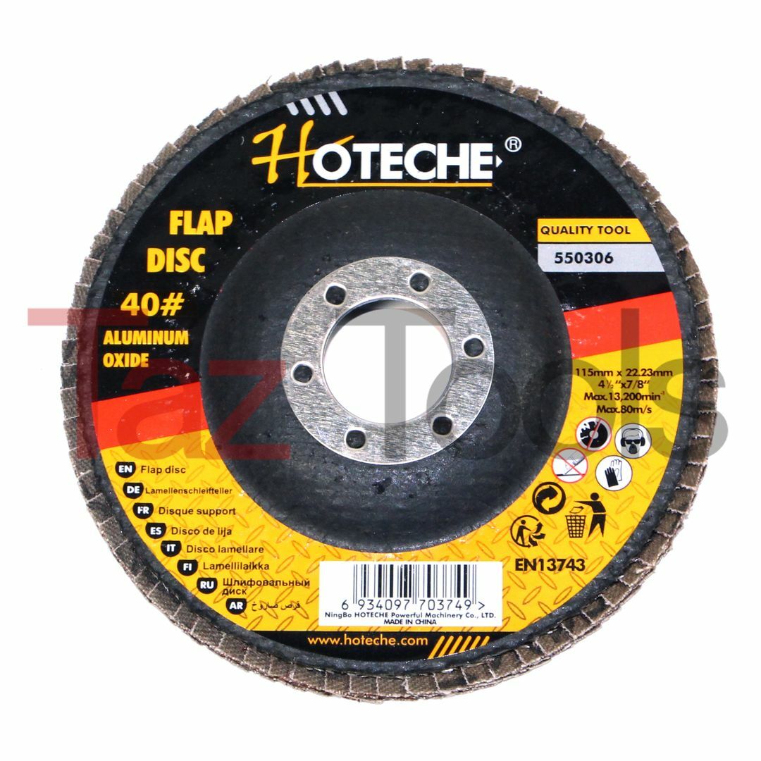 20 pc 4-1/2"x7/8" 40 GRIT Flap Disc Angle Grinding Sanding Wheels Aluminum Oxide