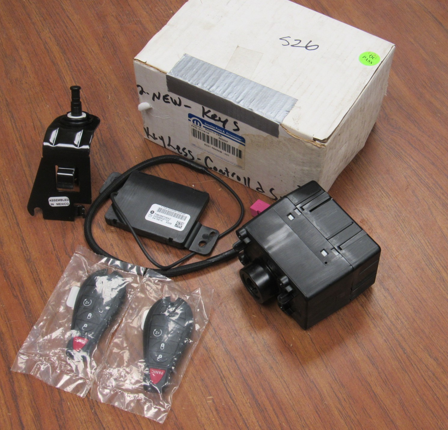 New Mopar OEM 82214849AB Vehicle Remote Start Kit Grand Caravan C/V 2015-2020