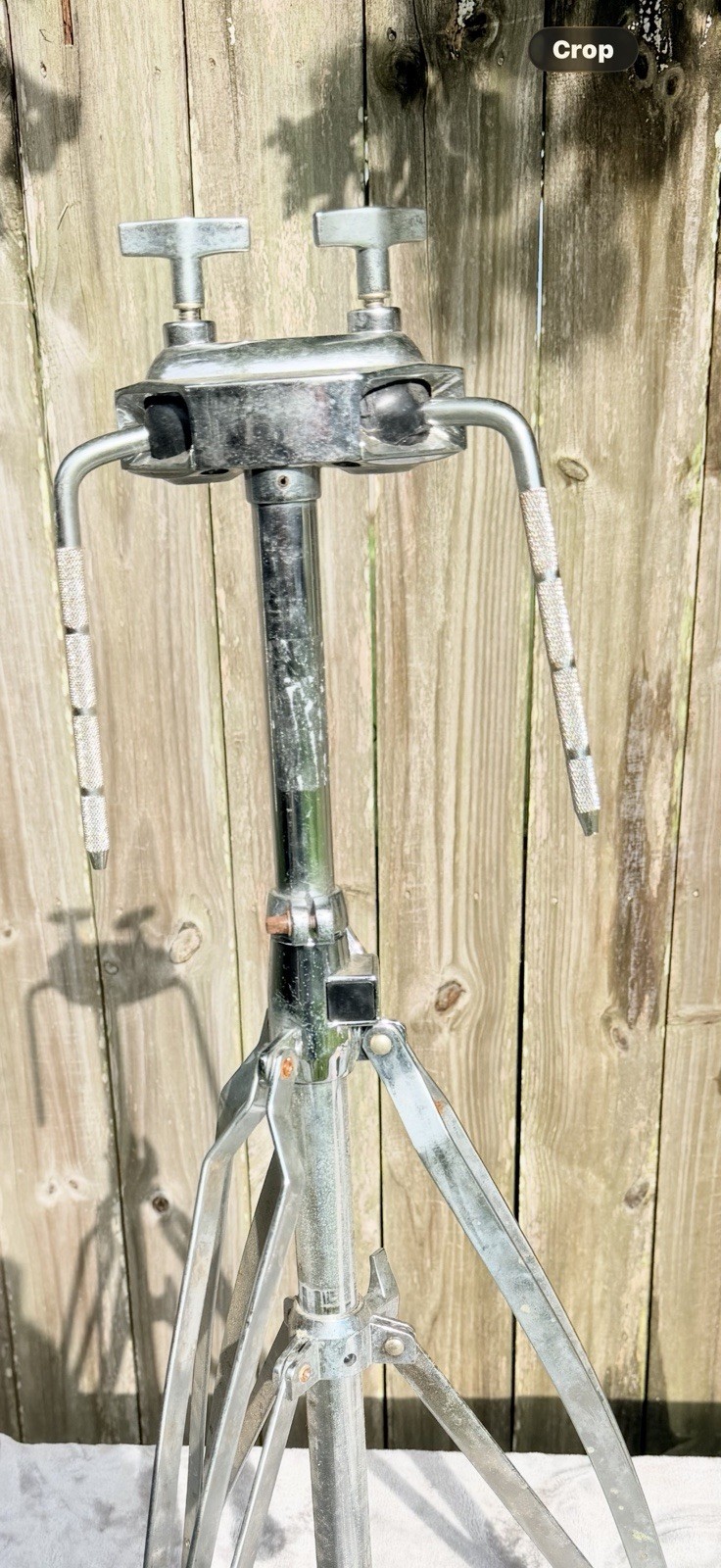 Chrome  Double Conga Bongo Tom Tom Stand