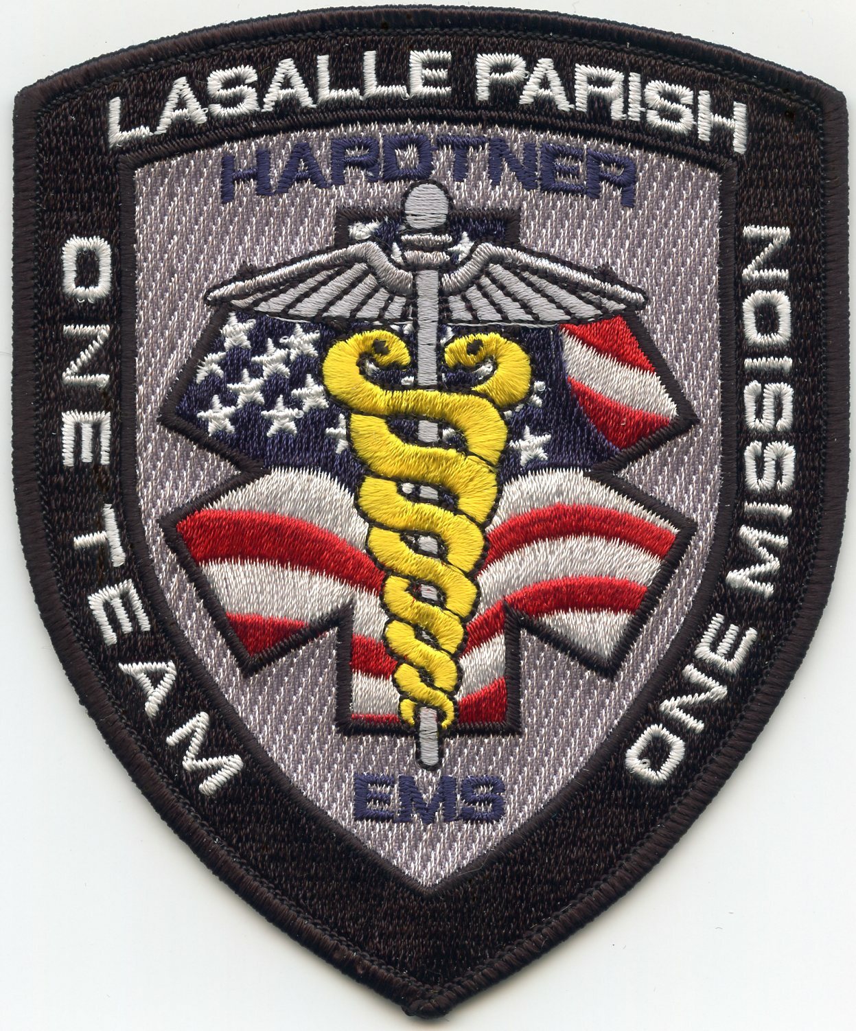 LaSALLE PARISH LOUISIANA One Team - One Mission EMERGENCY MEDICAL EMS fire PATCH