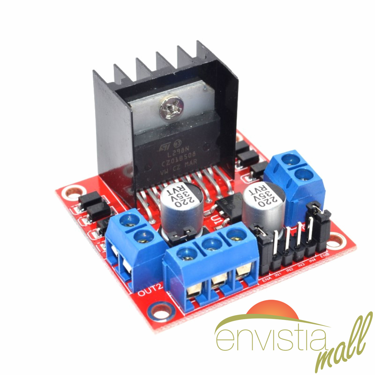 5Pcs Dual H Bridge L298N PWM Stepper Motor Drive Controller Board Module