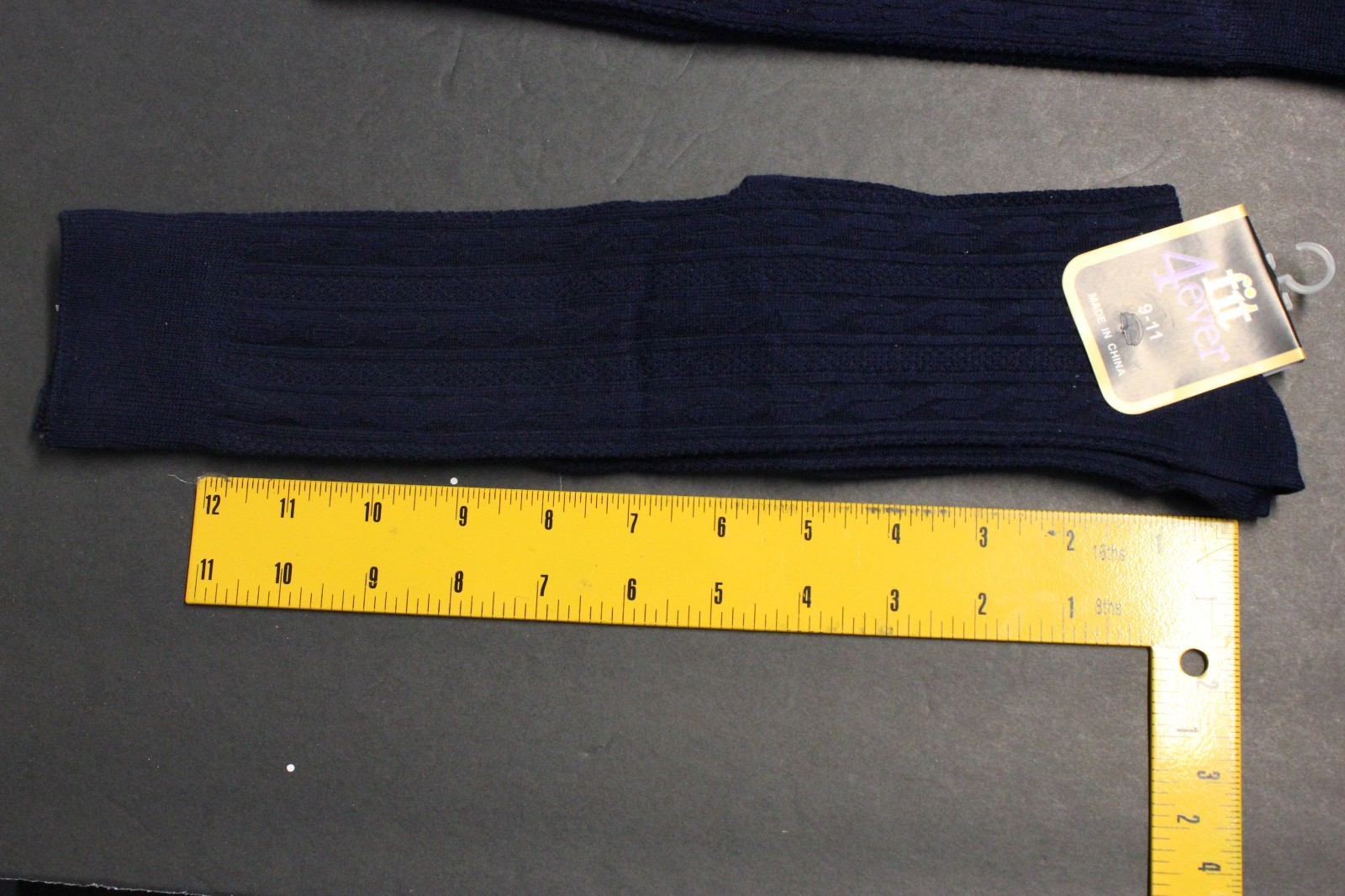 2 PAIRS Women's knee high sock crew BOOTS socks shoe size 4-10 SOLID NAVY BLUE