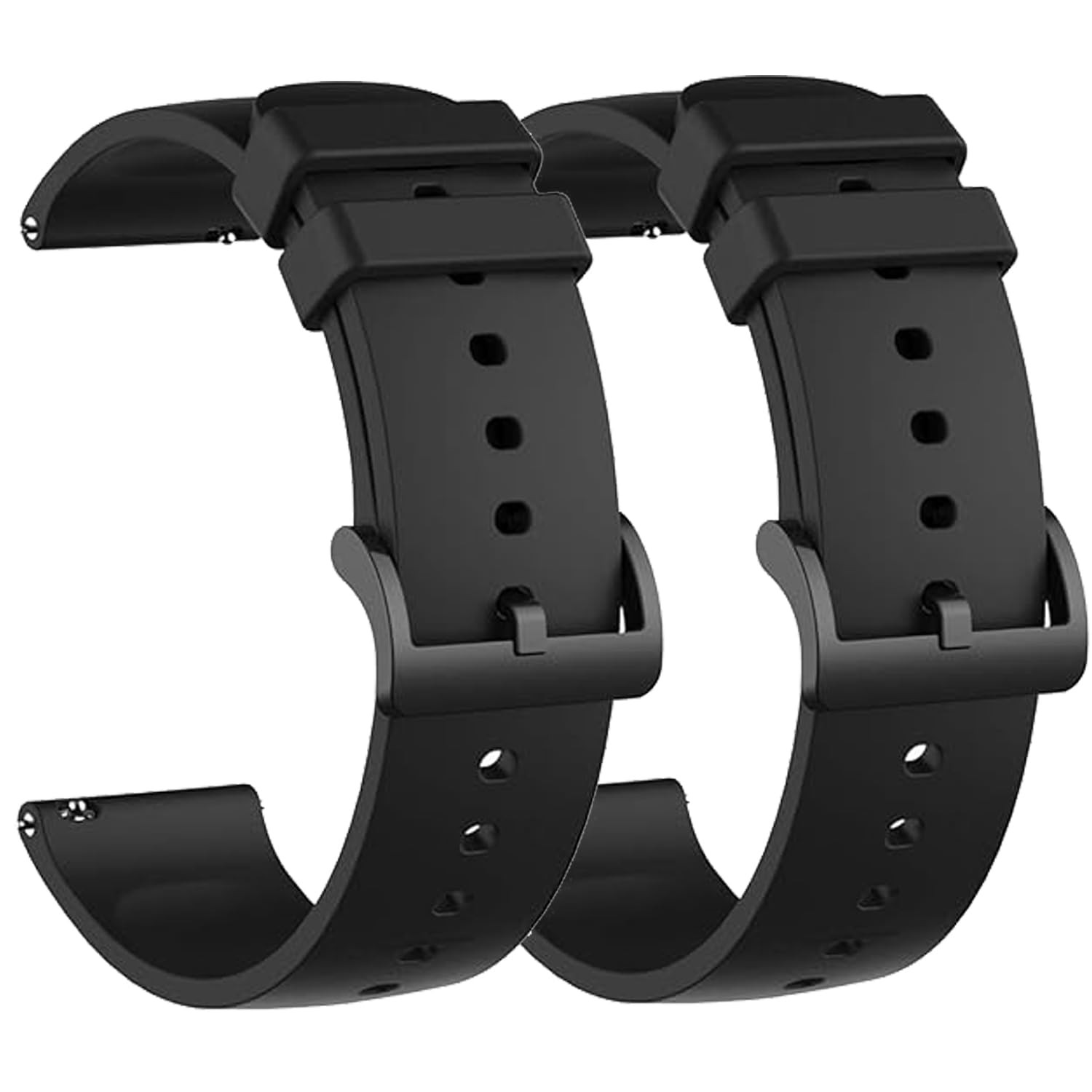 2 Pack Waterproof Bands Compatible with Amazfit Bip 3 Pro Watch Band