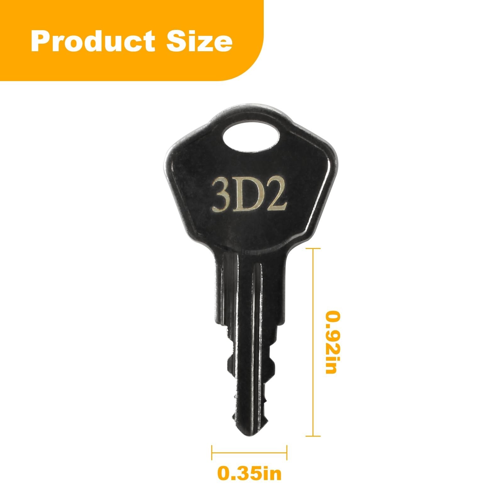 Sentry Safe Replacement Keys Model 1100-Codes 3D2 for Sentry Safe Key (Key 3D...
