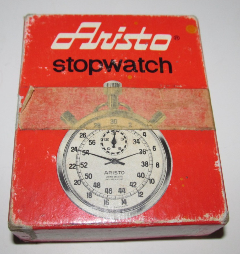 Vintage Aristo Stopwatch Apollo 7 Jewels With Box  1/10   (TB1)