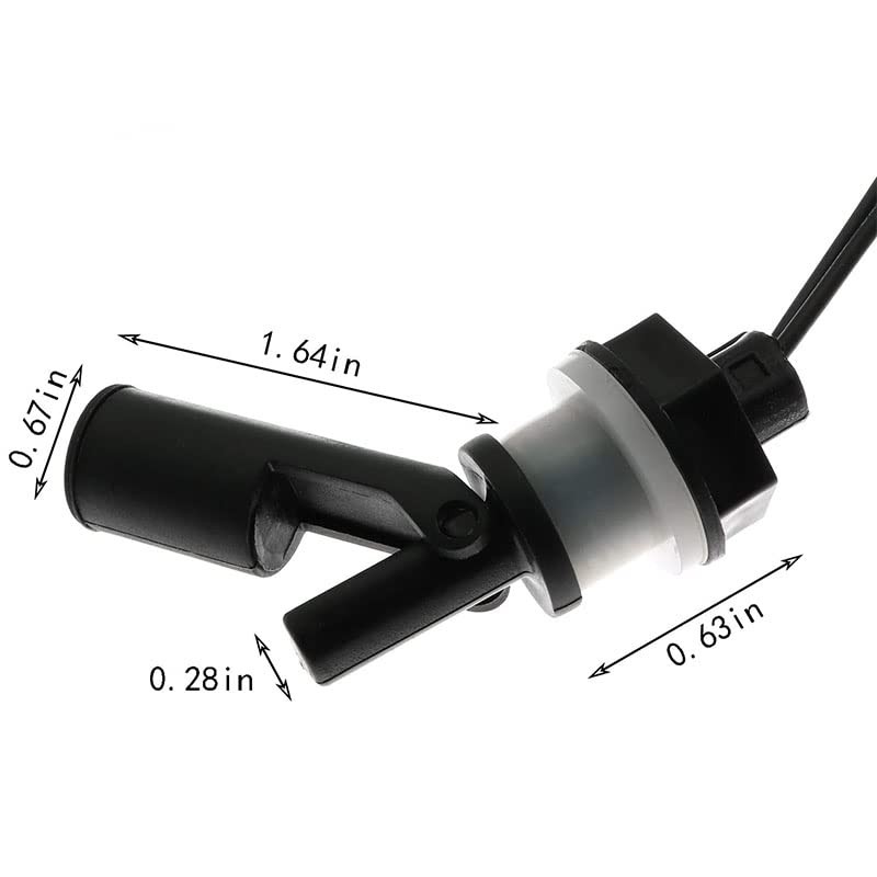 3 pc Water Level Sensor Horizontal PP Side Mount Float Switch for Tank Pool A...