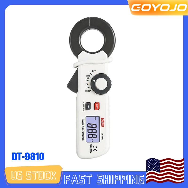 Mini AC Leakage Current Tester 100μA High Resolution 2000 Counts DT-9810