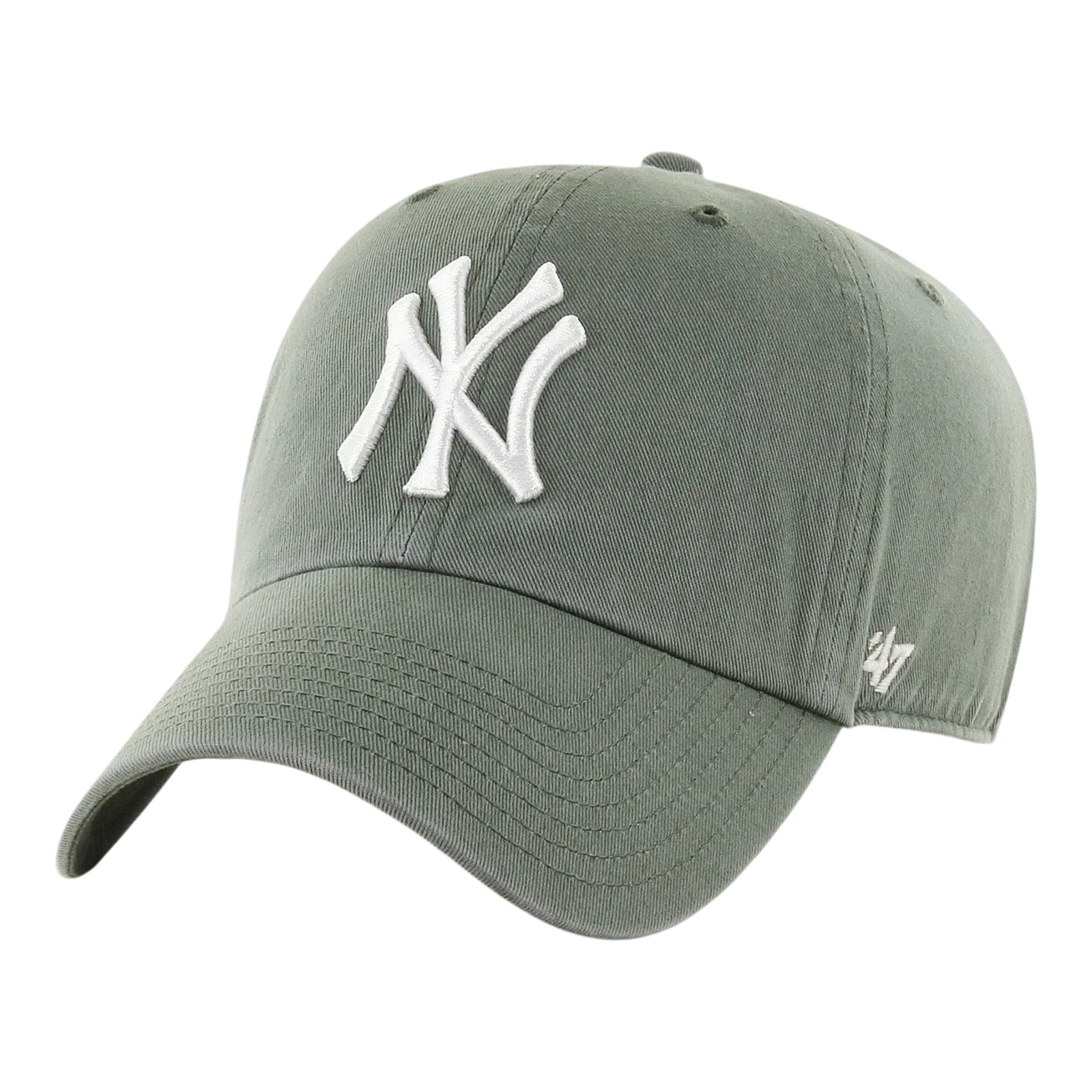 47 Brand Clean Up New York Yankees Strapback in Moss Green | Adjustable Cap