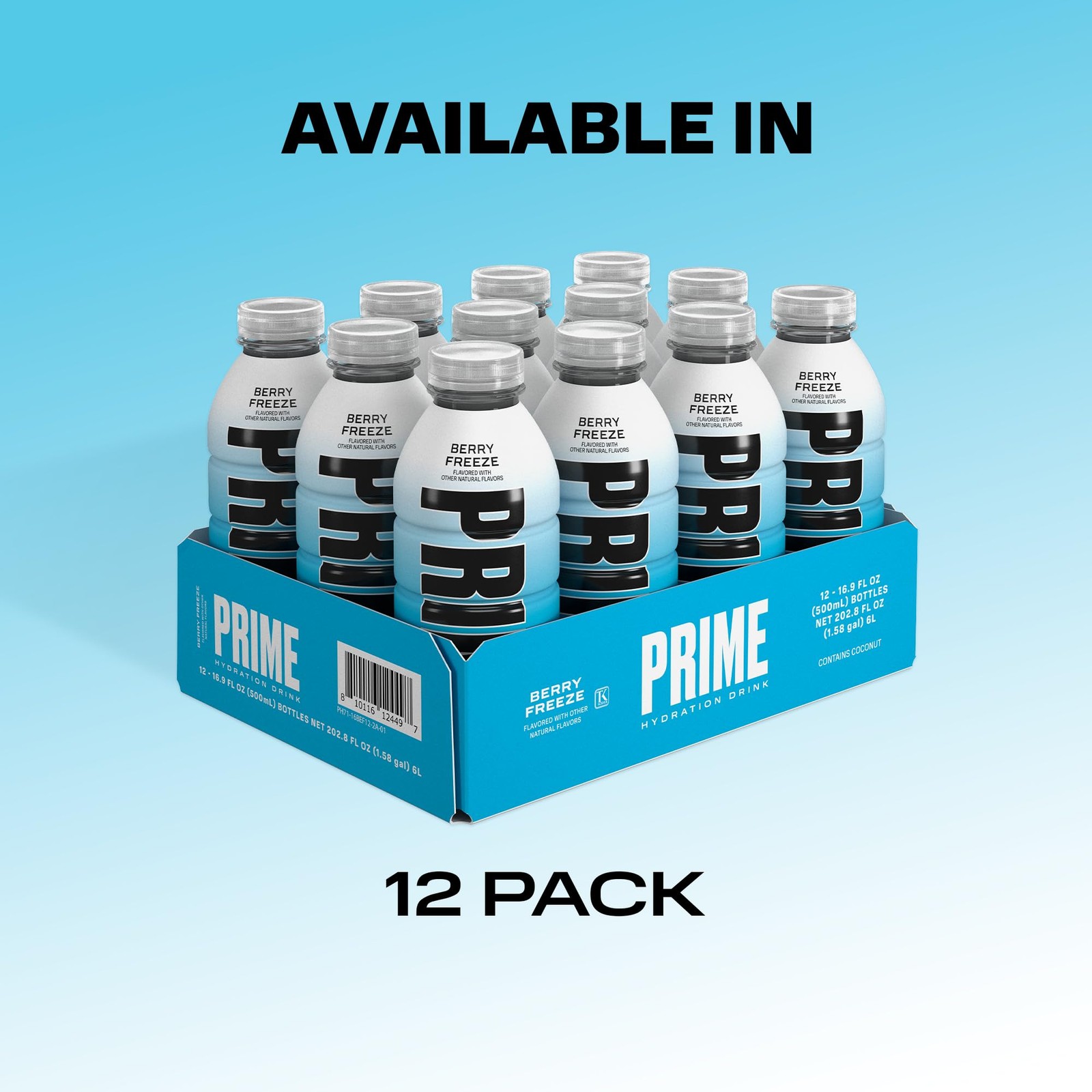 Prime Hydration Drinks Pack of 12 Flavors Functional Electrolytes Low Sugar 1...