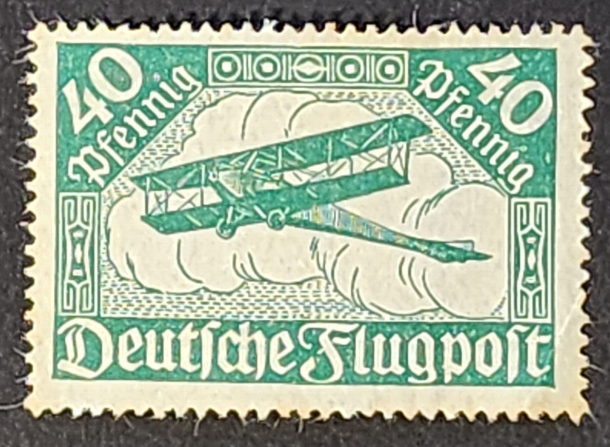 German Third Reich Nazi Airmail Deutsche Flugpost stamp 40 pf Plane WW2 WWII