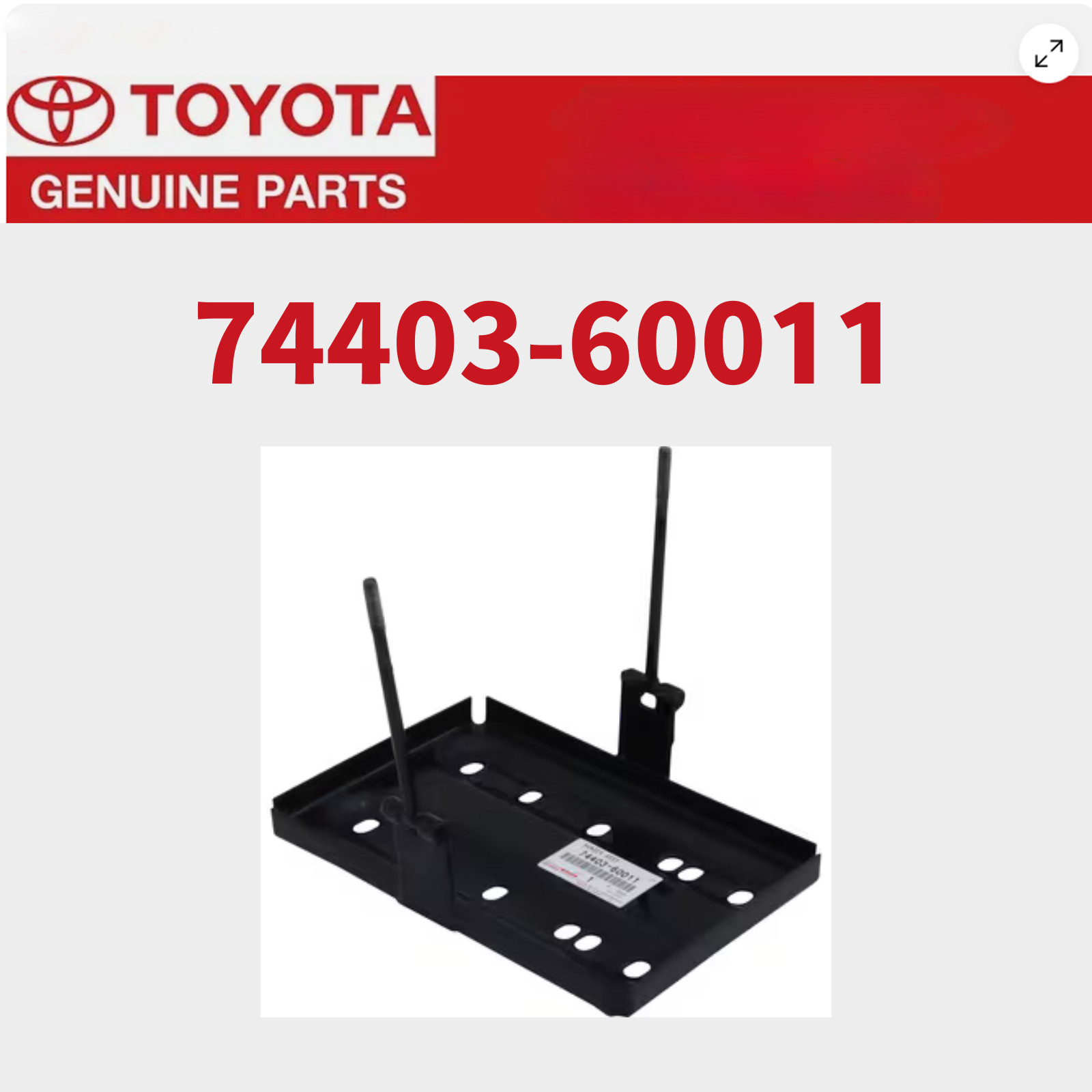 TOYOTA Genuine LAND CRUISER BJ40 FJ40 FJ45 Battery Carrier Tray 74403-60011 OEM