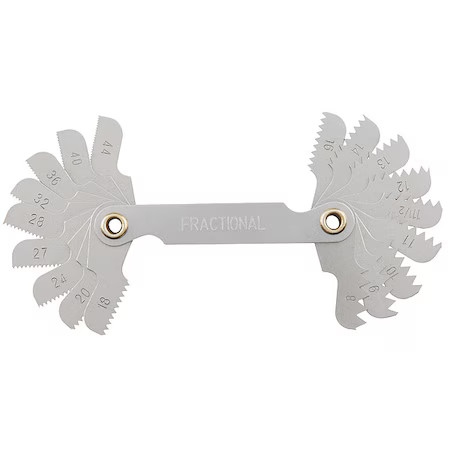 Milwaukee Tool 49-57-5011 Thread Gauge, High Speed Steel, 8, 18