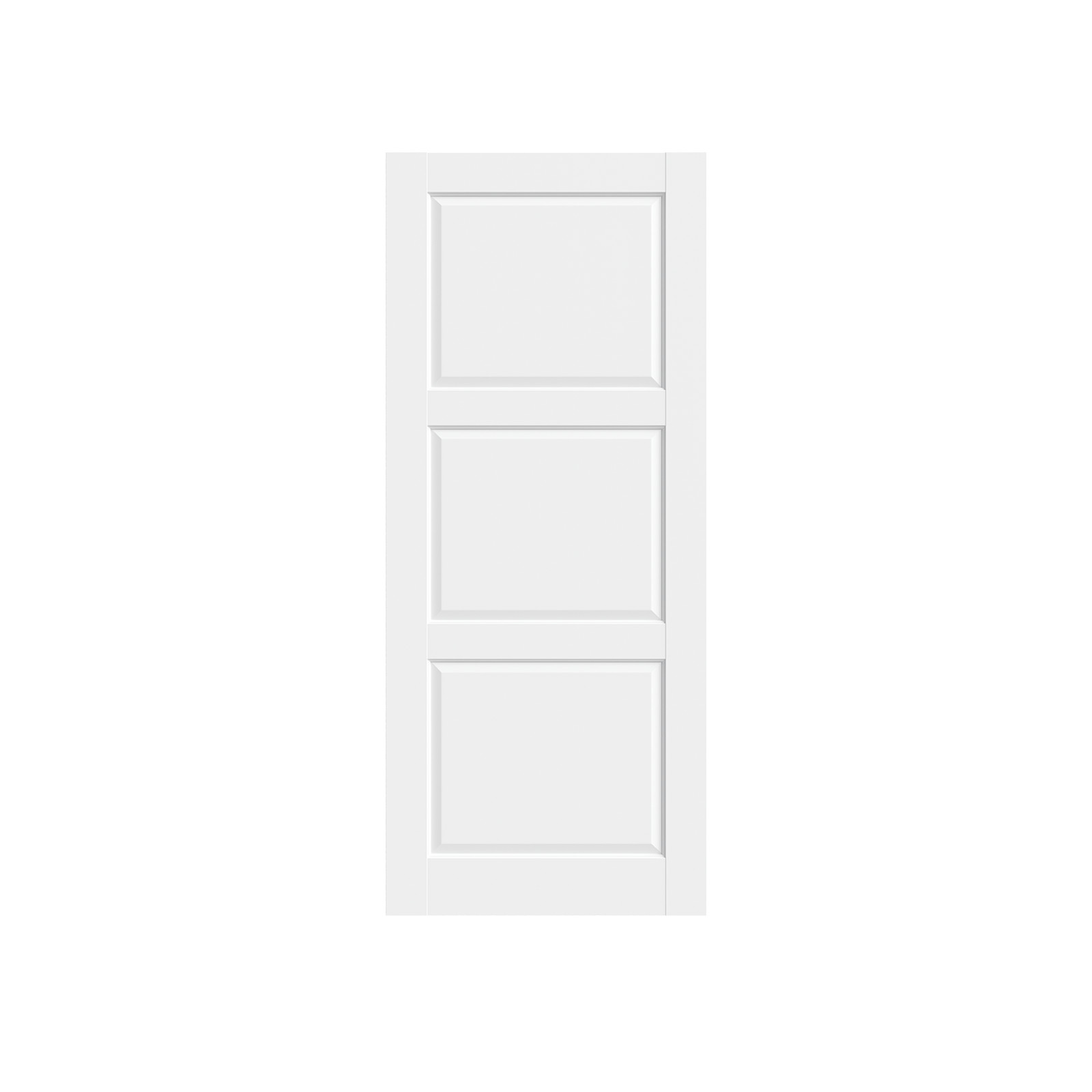 24''x80''3-Panel Solid Core Prehung Interior Door -Pantry/French No Hardware Kit