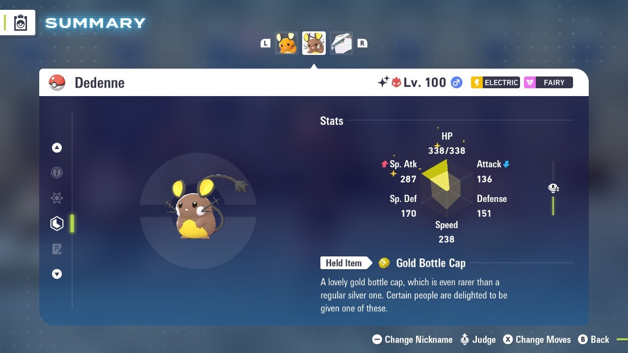 Pokémon Legends: Z-A Shiny Dedenne 6iv ✨Max EV✨ ALPHA