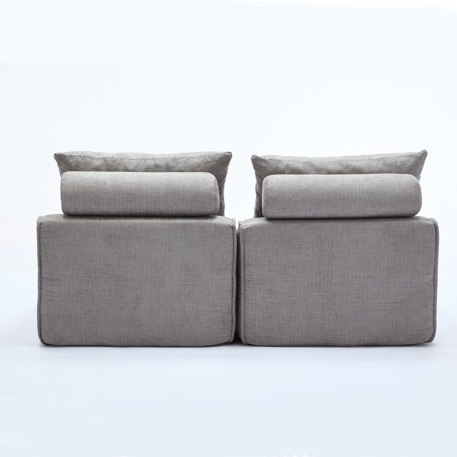 [NEW ARRIVED] [VIDEO PROVIDED]Modular Sofa,No Armrests,At will DIY, Chenille Fab