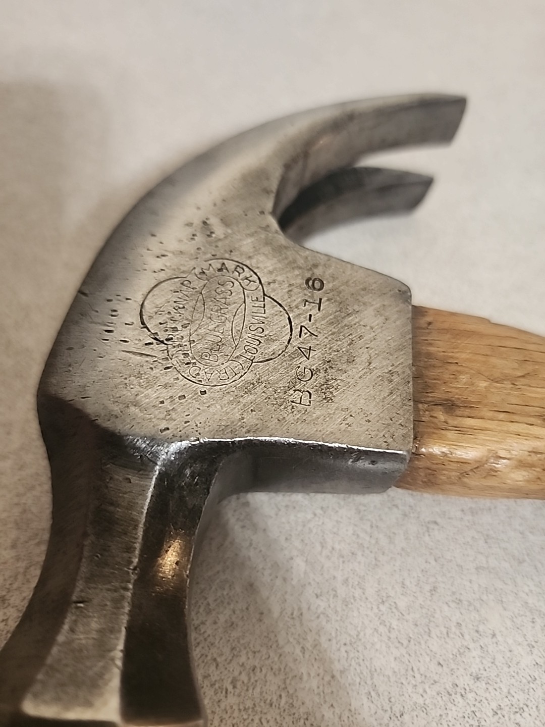 Vtg Belknap Blue Grass BG47-16 Curved Claw Hammer *GOOD SOLID CONDITION*