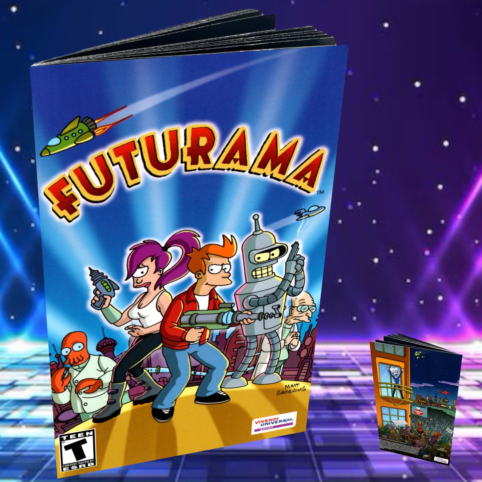 Replacement Manual for - Futurama - Sony PS2 Instruction Booklet