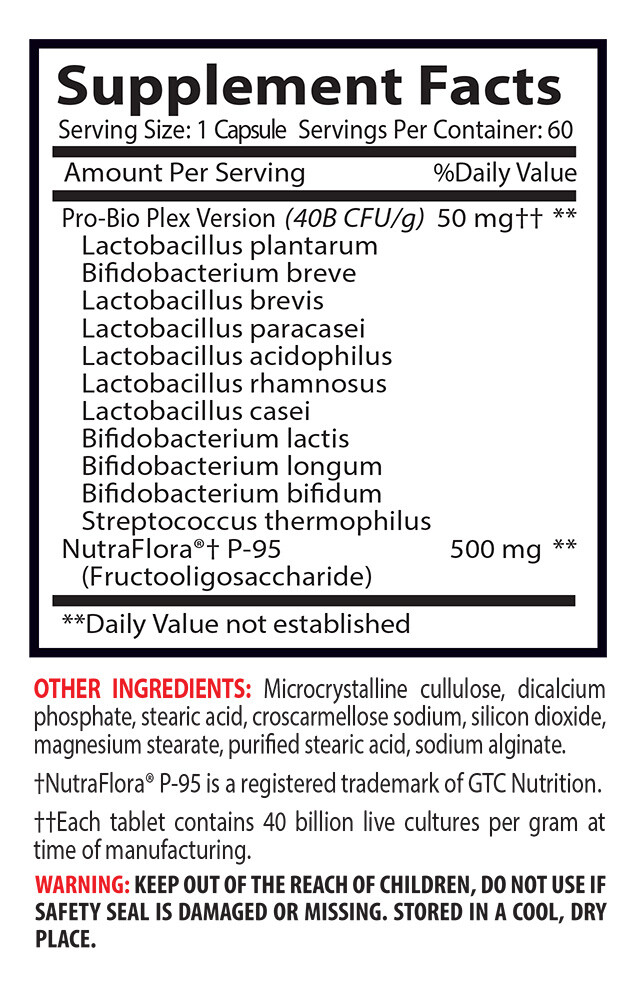 immune support capsules - PROBIOTIC COMPLEX 500mg - bifidobacterium blend 2B