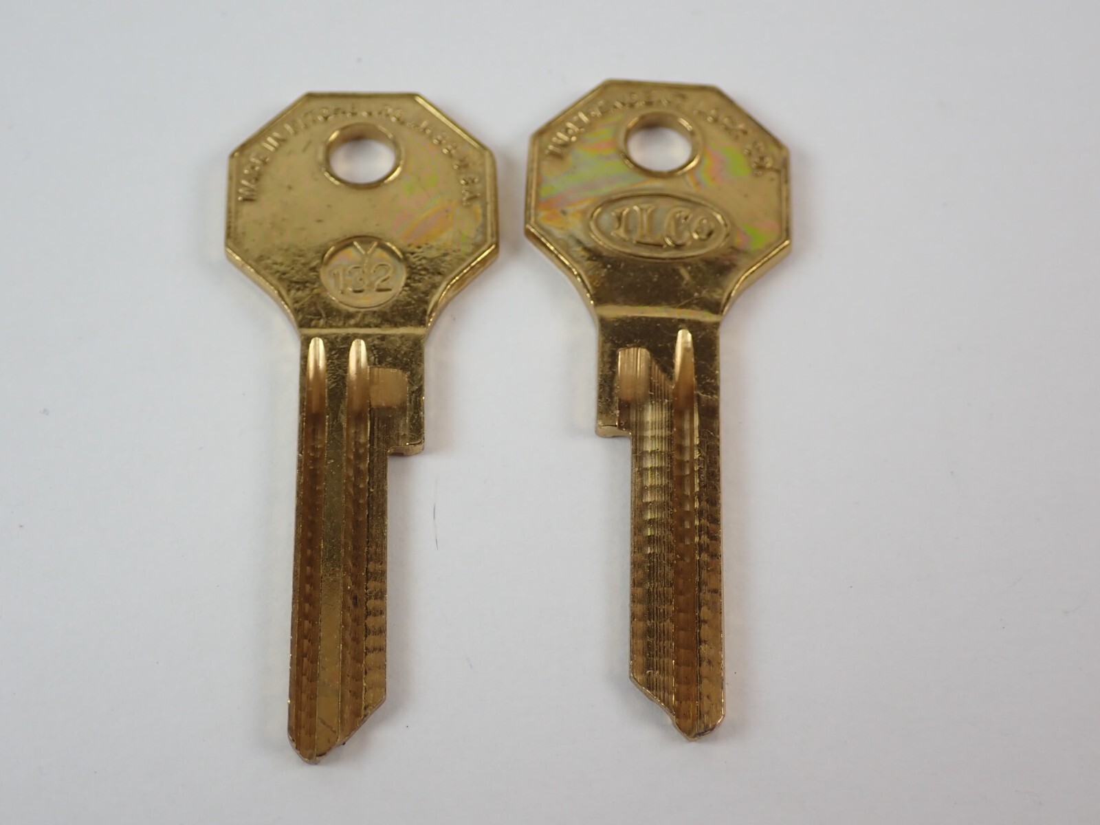 ILCO Y132 Key Blanks Chrysler Automotive Car Truck Brass 2 each