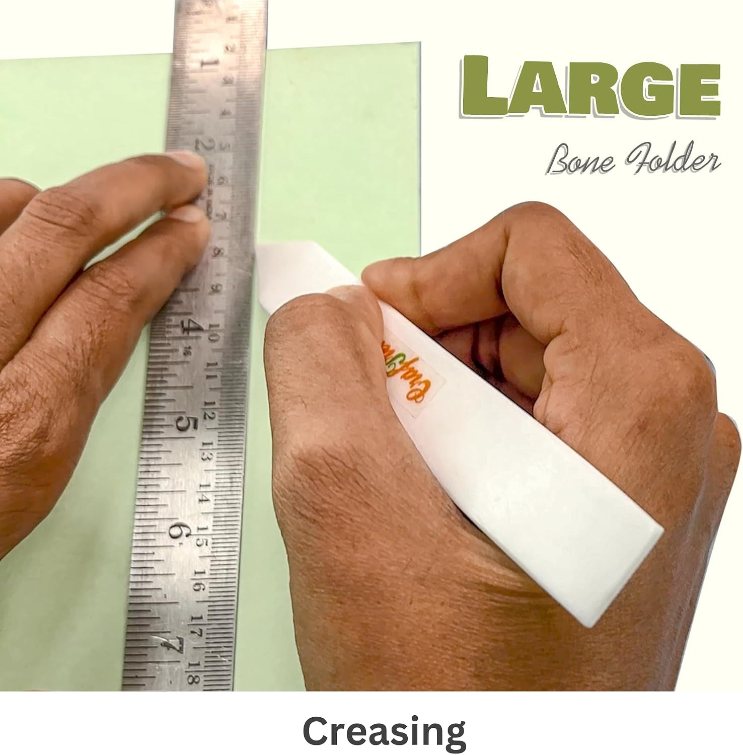 CrafTreat Teflon Bone Folder and Scoring Tool - Large Bone Folder - Paper Scorer
