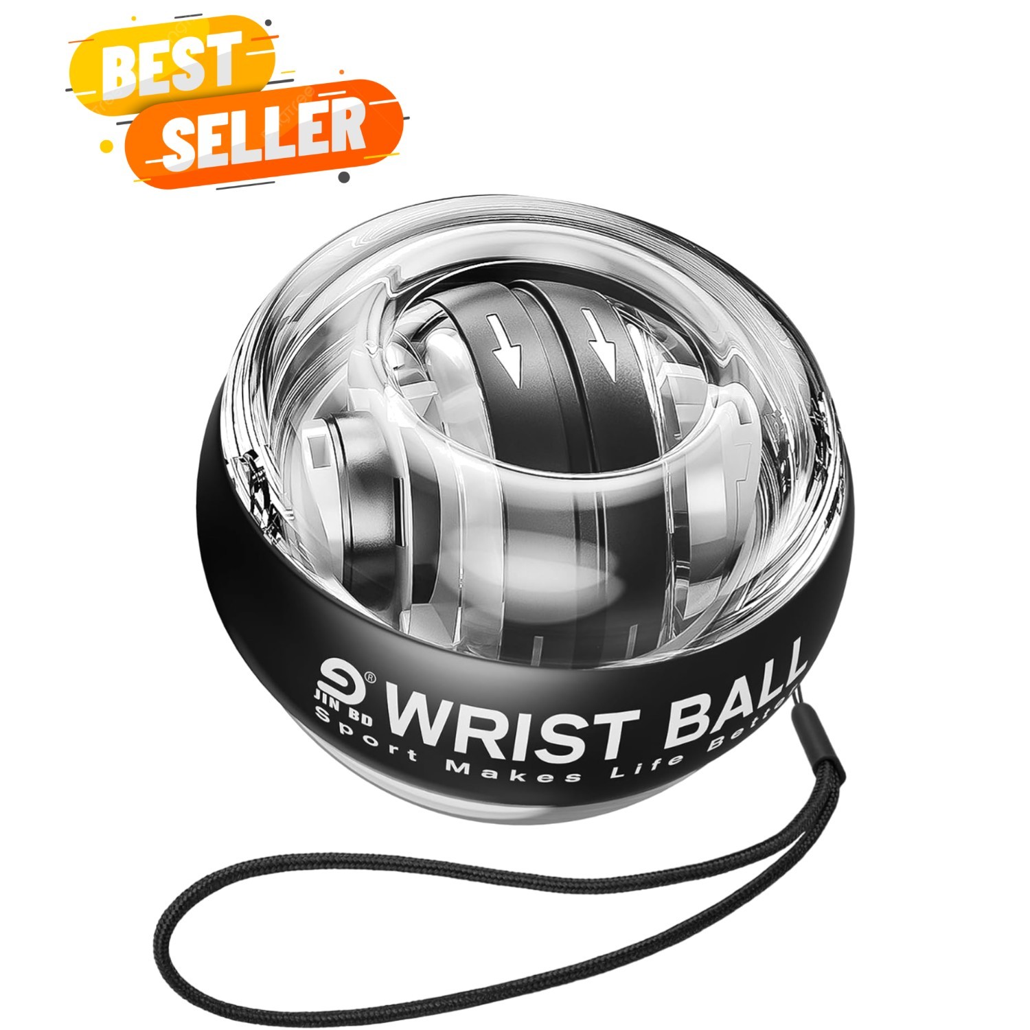 2.91" Gyroscopic Wrist Strength Trainer - Enhance Grip & Improve Circulation