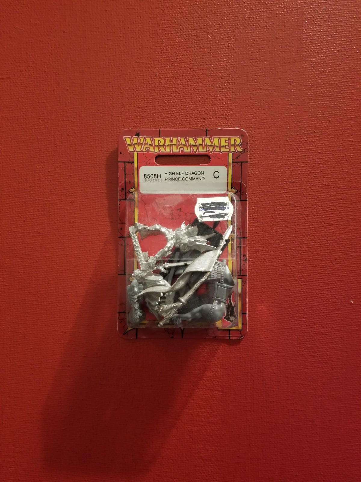 GAME WORKSHOP - WARHAMMER HIGH ELF DRAGON PRINCE COMMAND MINIATURE SEALED 2000