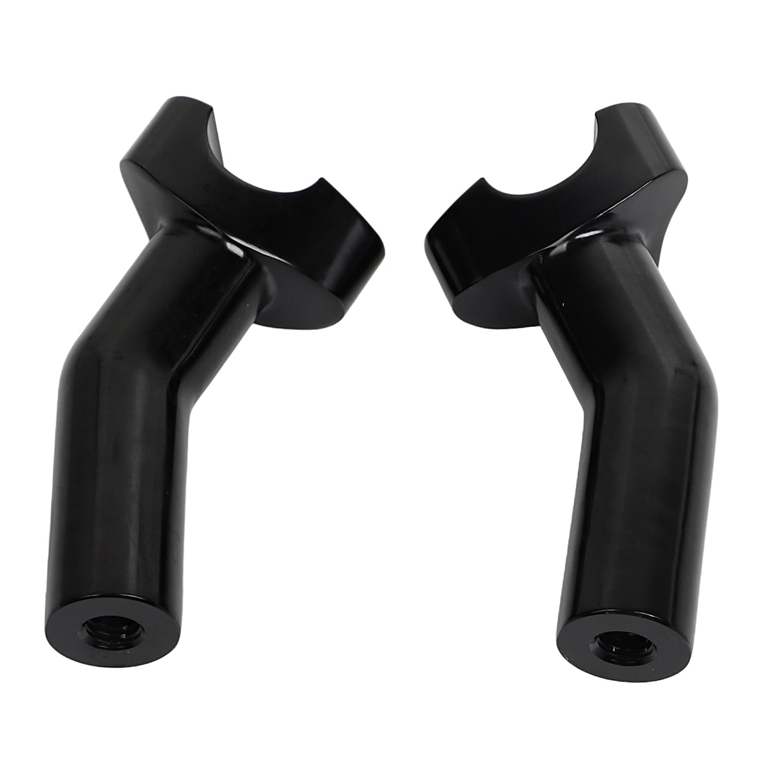 4.5" Tall Pullback Handlebar Risers For Harley Dyna Street Bob Heritage Softail