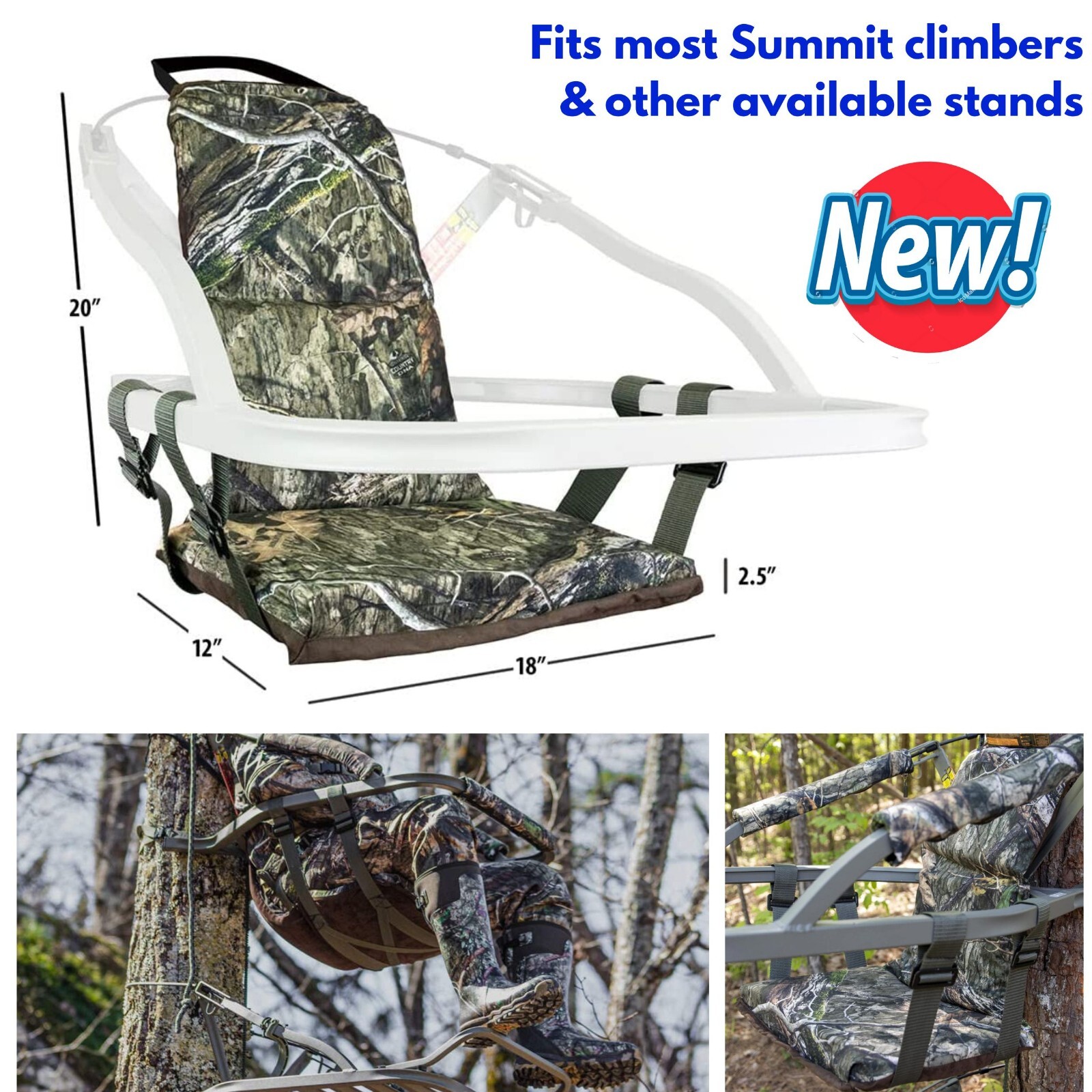 Climbing Hunting Treestands Replacement Seat Camo for Summit Viper/Razor Climber