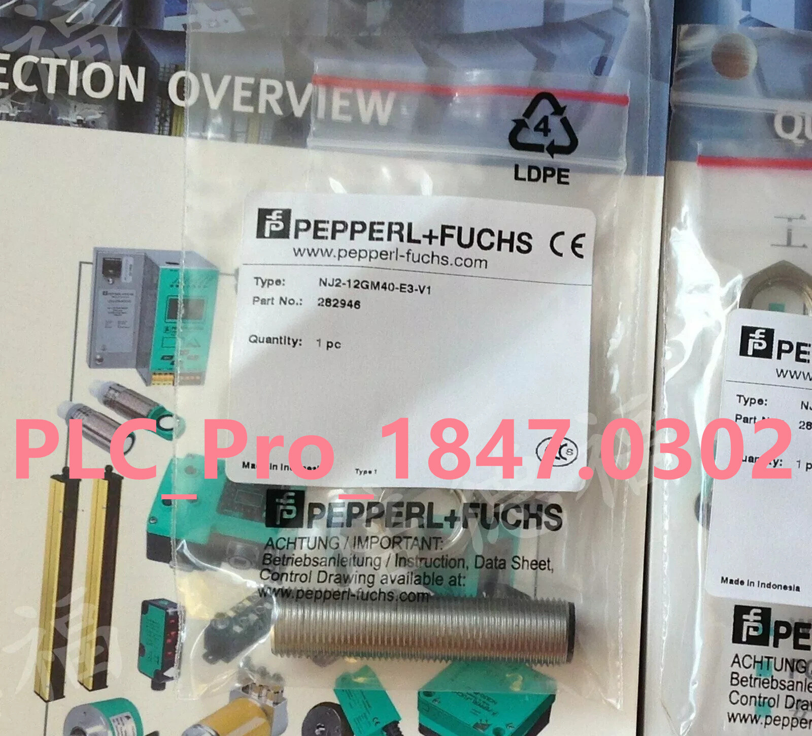 1PCS NEW For PEPPERL+FUCHS NJ2-12GM40-E3-V1 Proximity Switch Sensor  Fast ship