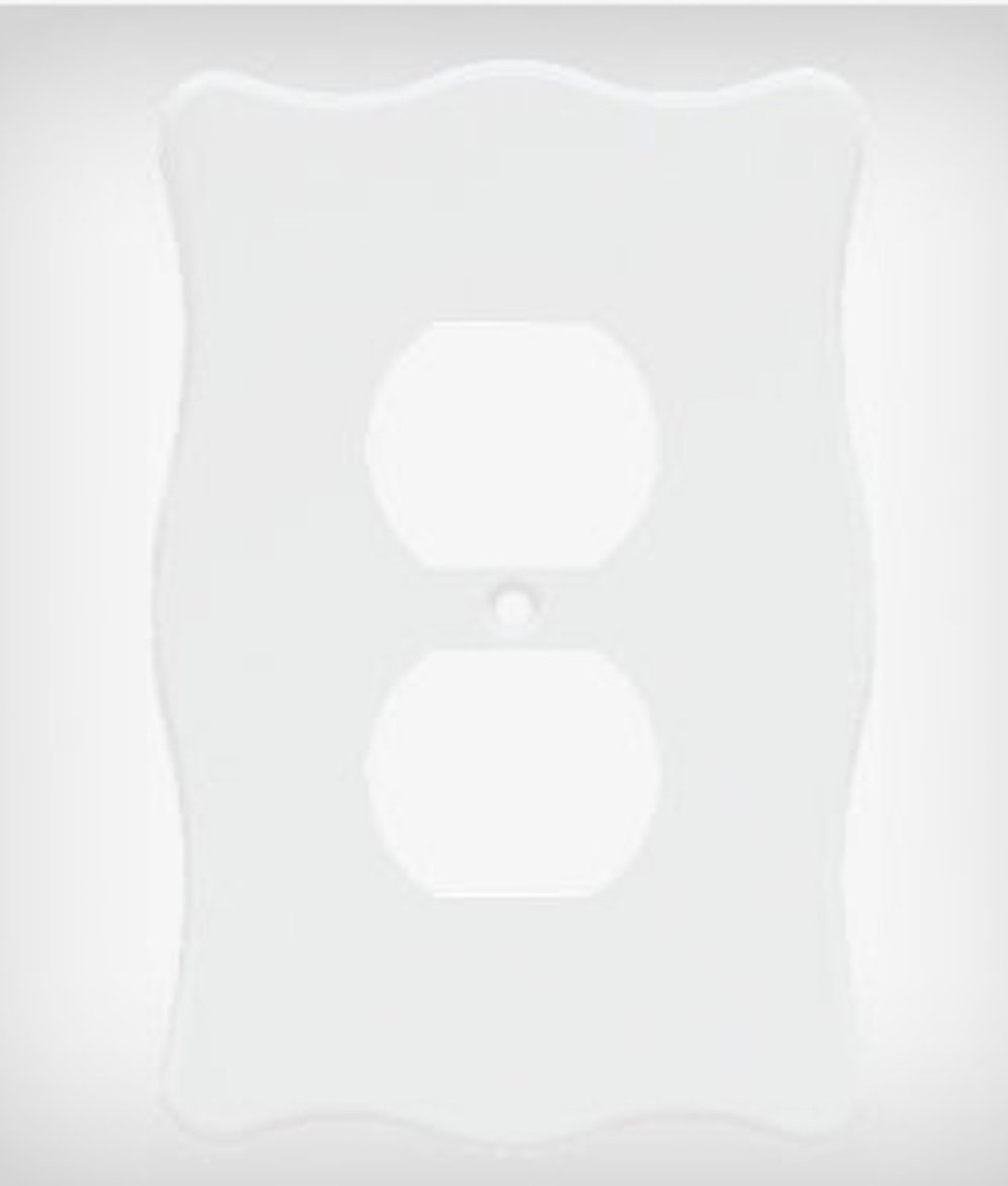 Nylon Single Duplex Wall Plate White