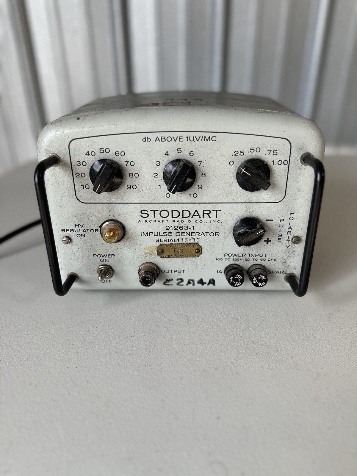 Stoddart Singer 91263-1 Impulse Field Generator Calibrated 120v Input Powers On