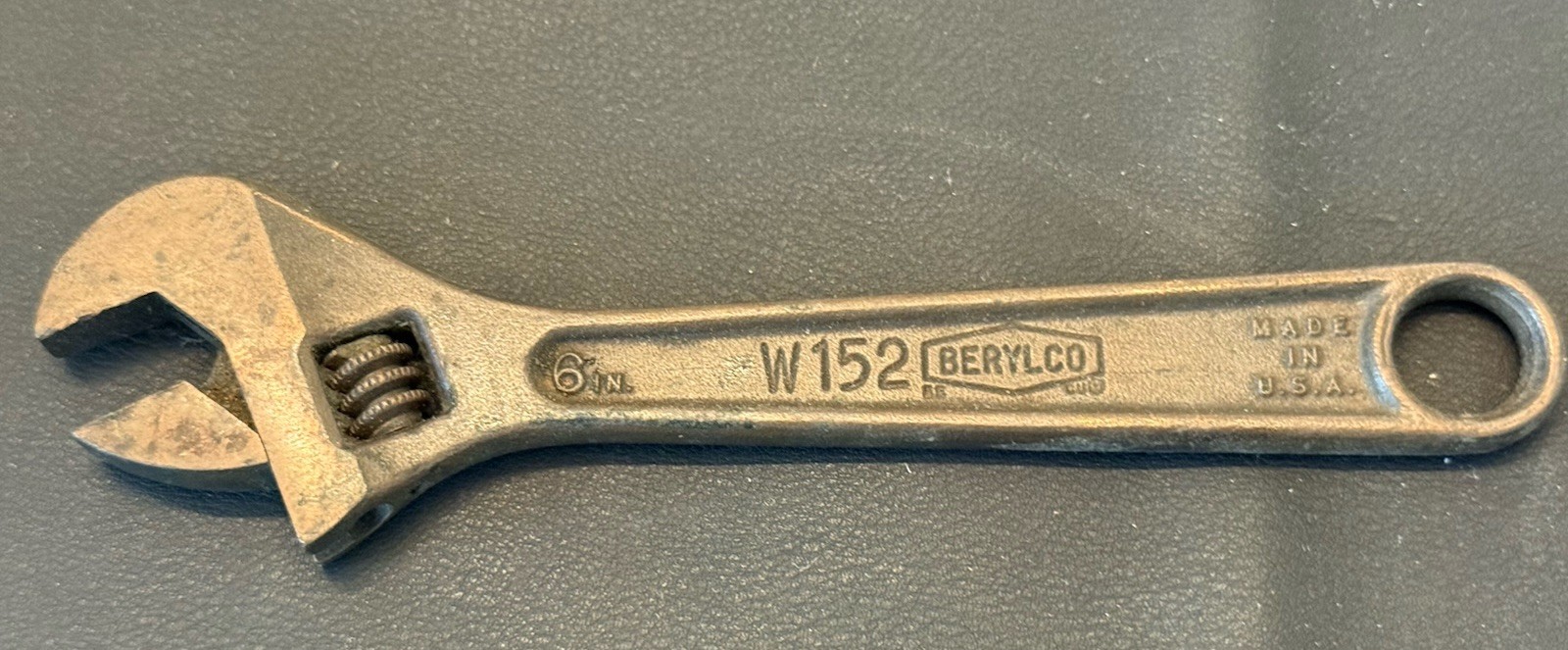 BERYLCO W152 6” Beryllium Copper Non Sparking Adjustable Wrench USA