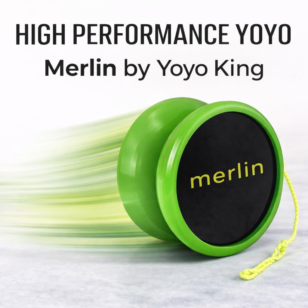 Merlin Yoyo Professional & Responsive with Narrow C Bearing, Silicone Respons...