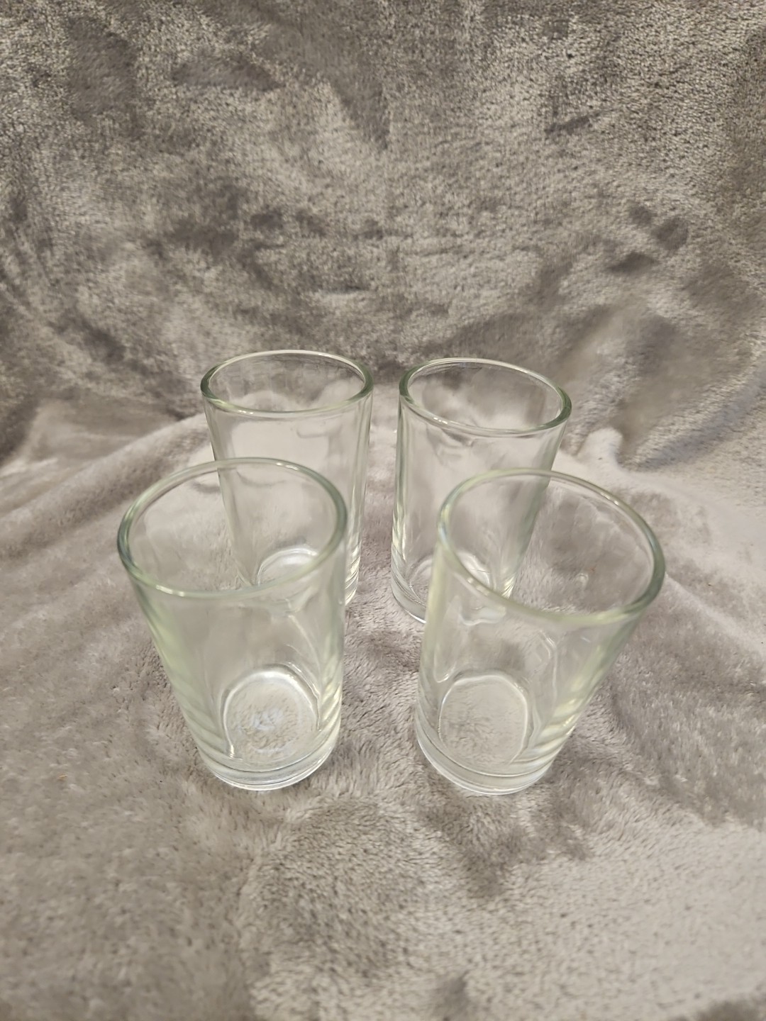 Shot Classes Set of 4 Clear Glass  Shot Glasses