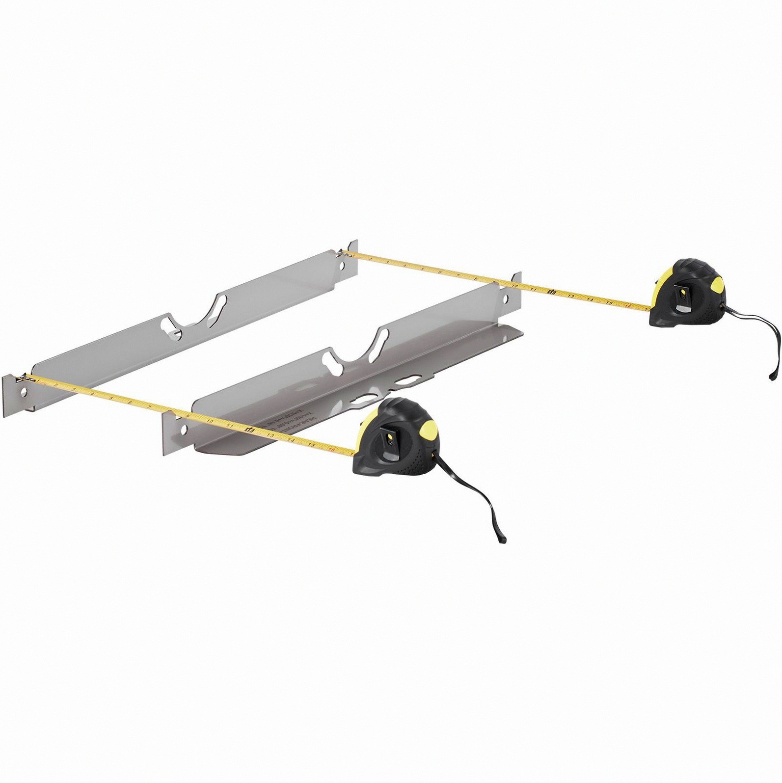2-Plate Toe Alignment Set Steel with Measuring Tapes
