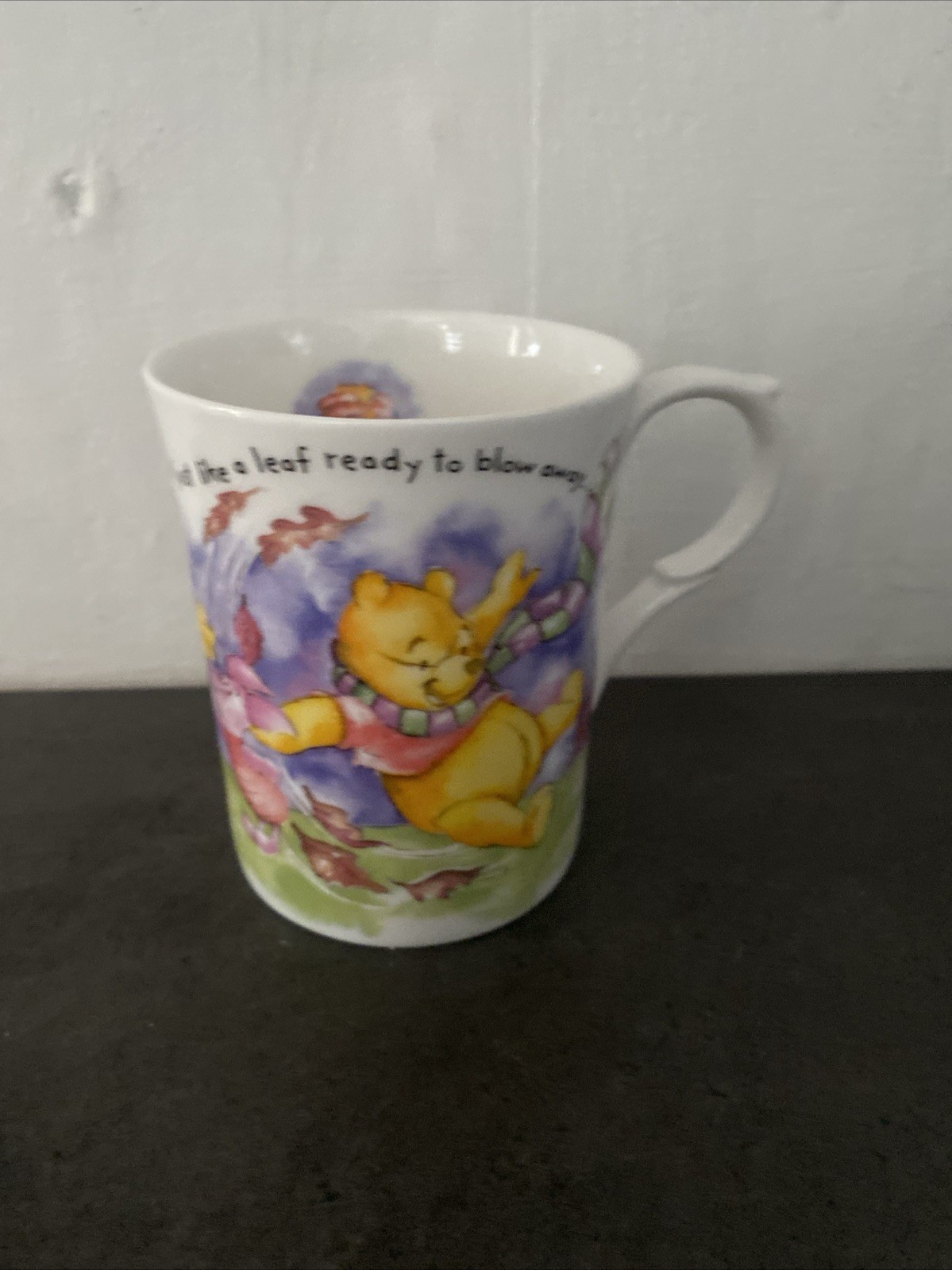 Winnie The Pooh  Kingsbury Fine Bone China mug ‘Play Away Pooh’ Made In England