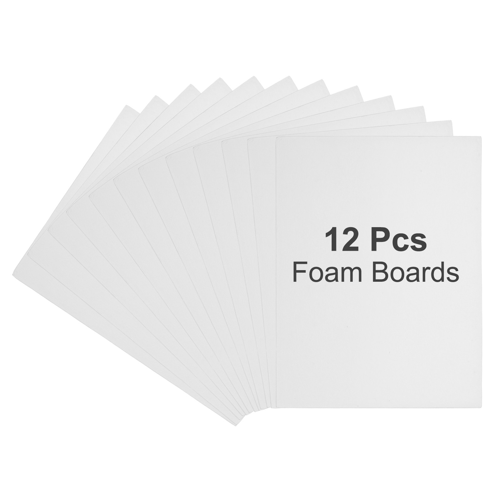 12Pcs Foam Boards,  20 x 30 x 3/16" (5mm)  Thick Foam Core Board, White