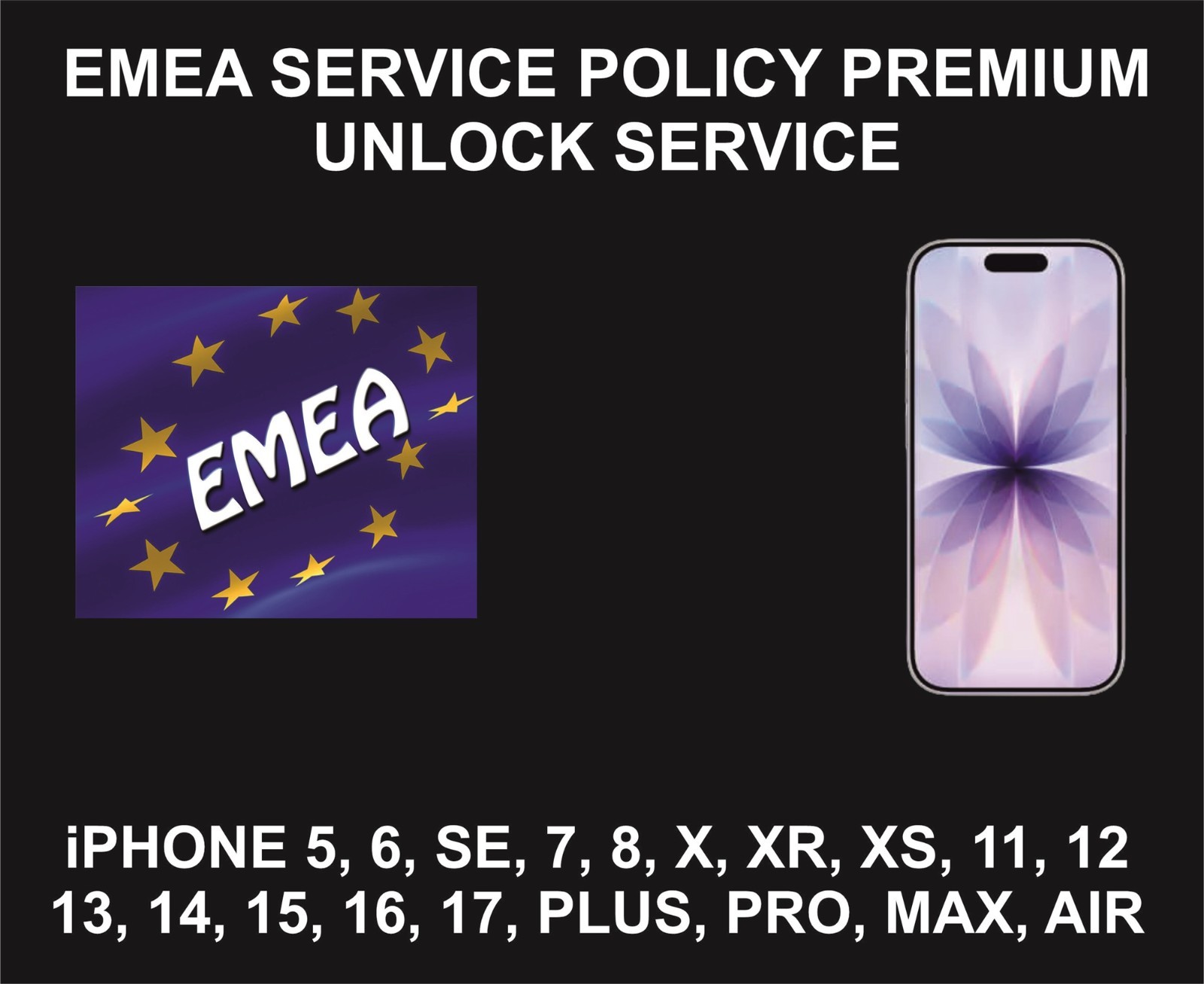 Emea iPhone, All Models, Factory Unlock, Premium