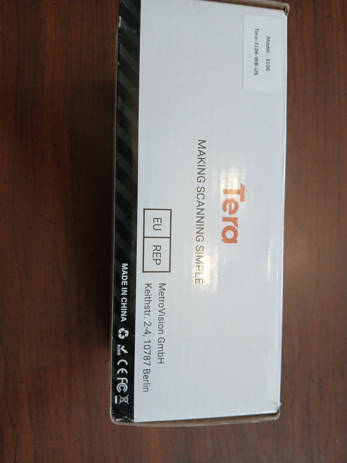 Tera Upgraded USB Laser Barcode Reader (Model 3106-WB)