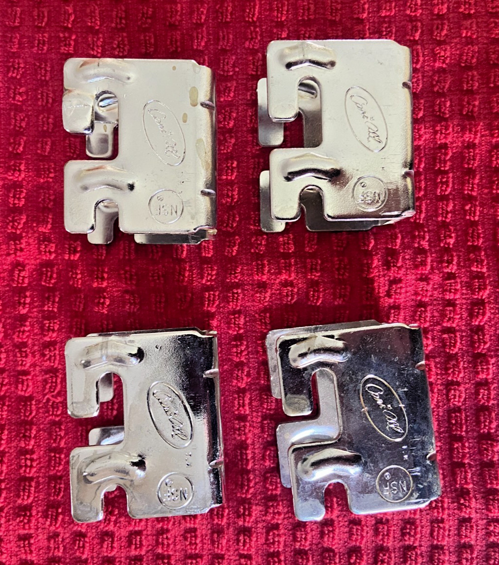 4 pc.ADAPTA plus wire shelf clips for Cari-all(PCC) and Corner "S" Hools(PBC200)